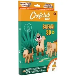 CHEFCLUB 284120 Keksausstecher Safari Kekse 3D