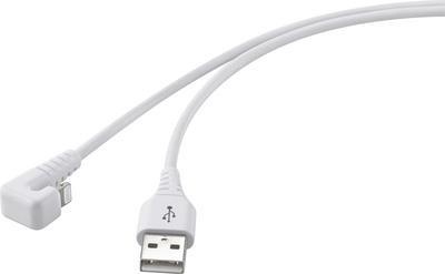 Renkforce Apple iPad/iPhone/iPod, USB 2.0 Anschlusskabel [1x USB 2.0 Stecker A - 1x Apple Lightning-Stecker] 1.00 m Weiß (RF-4598340)