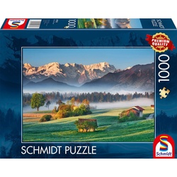 Schmidt Spiele Puzzle 1000 Teile Puzzle Garmisch-Partenkirchen Murnauer Moos 59762, Puzzleteile