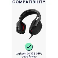 Kwmobile 2X Ohrpolster kompatibel mit Logitech G430 / G35