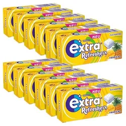 WRIGLEY ́S Extra PROFESSIONAL 12er-Pack Kaugummis »Refreshers TROPICAL« 17,9 g