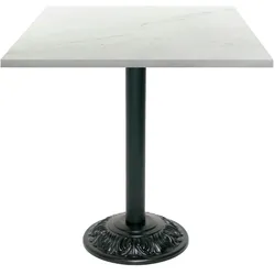 Restootab Tisch Bistrot-Stil 70x70cm - Modell Marmor Paros