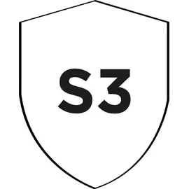 Lupriflex Sicherheitsstiefel Techno Mid S3 SR Gr.44, 5-550-44 - Schwarz/Orange - 44