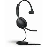 JABRA Evolve2 40 SE UC Mono USB Headset schwarz USB-C mit Verlängerungskabel