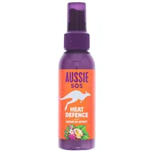 Aussie SOS Heat Defence Leave In Spray 100ml, Entwirrt und Schützt das Haar vor Hitze, Versorgt das Haar 100 Stunden Lang mit Feuchtigkeit, Vegane Formel