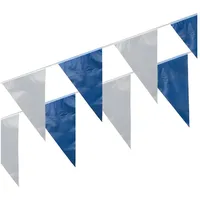 Papstar Wimpelkette Girlande 10 m blau/weiß 5 St.