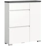 xonox.home Xonox Schuhschrank, Grau, Holzwerkstoff, 60x109x27 cm, Garderobe, Schuhaufbewahrung, Schuhschränke