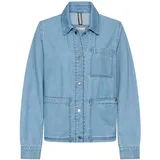 CAMEL ACTIVE Damen Jeansblazer mit Knopfleiste Hellblau, womenswear-44 - 44