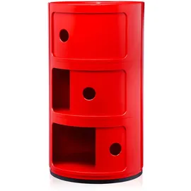 Kartell Componibili Standcontainer 32 x 32 x 58 cm rot
