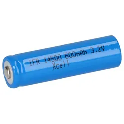 XCell IFR 14500 AA Solar Akku LiFePO4 3,2V 600mAh