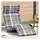 vidaXL Sonnenliege 175 x 54 x 8,5 cm Grau
