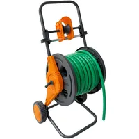Relaxdays Schlauchwagen 60 m grau/orange