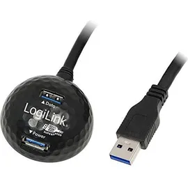 Logilink USB 3.2 Gen1 USB-A Stecker, USB-A Buchse 1.50m Schwarz