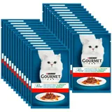 Purina Gourmet Perle Katzenfutter Mini-Filets in Sauce mit Rindfleisch und Karotten 26x85 g