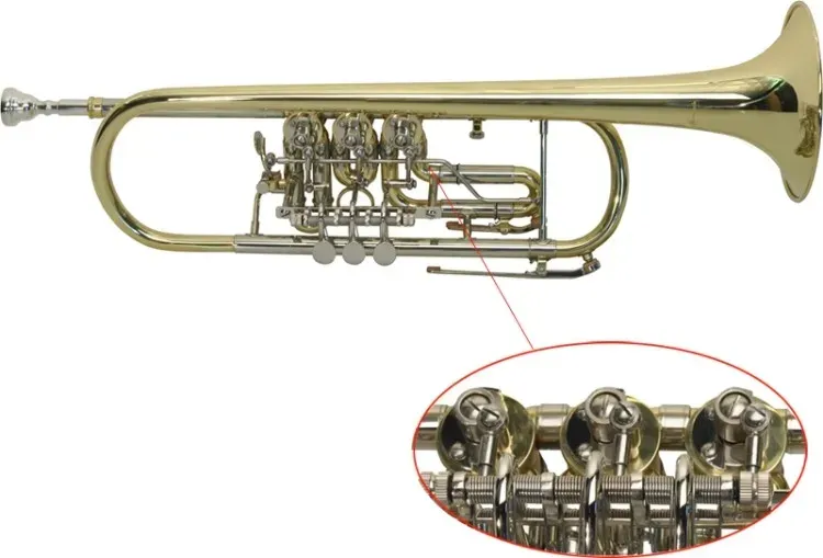 Steinbach Drehventil Trompete in Bb-Stimmung mit Koffer