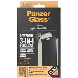Panzer Glass 3-in-1-Privacy-Pack für iPhone 15 Plus