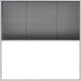 vidaXL Insektenschutz-Plissee für Fenster 120 x 120 cm Grau/Schwarz