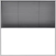vidaXL Insektenschutz-Plissee für Fenster 120 x 120 cm Grau/Schwarz