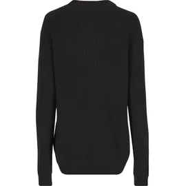 URBAN CLASSICS Rib Basic Pullover Black XL