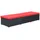 furnicato Sonnenliege 195 x 60 x 31 cm Schwarz/Rot