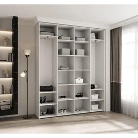 abiks möbel Drehtürenschrank COMO 200 x 245,5 x 40 cm Weiß