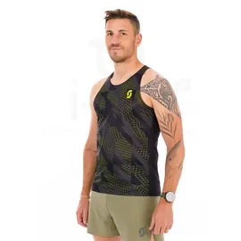Scott Rc Run ärmelloses T-Shirt Schwarz/Gelb XXL