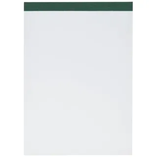 Brunnen Notizblock (A5, blanko, 50 Blatt, geheftet und perforiert, 60g/m2)
