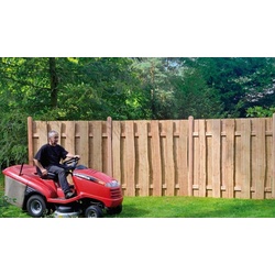 Holzzaun Dresden 90 x 180 cm aus Lärche – Lärchenzaun für Garten – rustikaler Lärchen Sichtschutzzaun – Sichtschutz für Garten