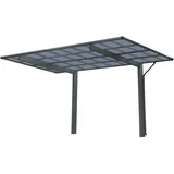 Ximax Einzelcarport Wing Typ 80 mit Welldach Anthrazit 275,7 cm x 531,4 cm