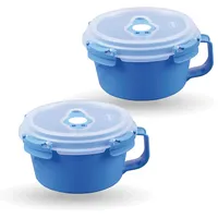 BestLivings Frischhaltebox 0,85L - Frühstücksschale im Set Blau -