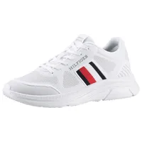 Tommy Hilfiger Herren Runner Sneaker Modern Runner Knit Sportschuhe, Weiß (White), 40