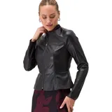 Zero Damen Jacke in Lederoptik Black Beauty,34 - 34