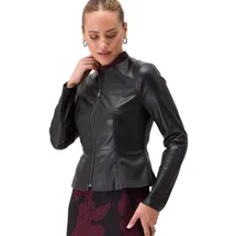 Zero Damen Jacke in Lederoptik Black Beauty,34 - 34