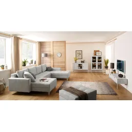 OTTO home Sideboard Freya 130 x 80 x 35 cm Beige / Weiß