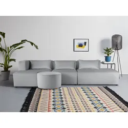 Ecksofa LEONIQUE "Alexane L-Form", grau, B:267cm H:70cm T:207cm, Sofas, zusammengesetzt aus Modulen, in vielen Bezugsqualitäten und Farben