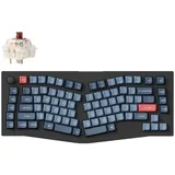 Keychron V10 Max QMK/VIA Wireless Mechanische Tastatur, 2.4 GHz/Bluetooth/USB-C 3-Mode RGB, Programmierbare Makros, Hot-Swap PBT Tastenkappen für Mac Windows Gateron Jupiter Brown