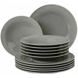 Seltmann Weiden Beat Color Glaze Tafelservice 12-teilig - Perlgrau