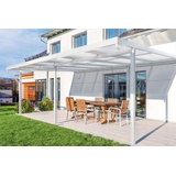 Gutta Terrassendach Premium 611 x 406 cm weiß/polycarbonat opal weiß