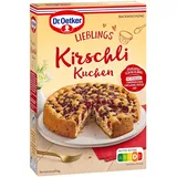 Dr. Oetker Kirschli Kuchen, 8 x 435 g, Backmischung für Rührkuchen mit Kirschen & Schokoladenflocken, fruchtig-schokoladiger Rührkuchen, gelingsicheres Backen