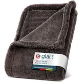 Glart Twist 44TW8, 80 x 55 cm, 1100 g/m2, grau, fusselfreie und saugstarke Mikrofaser