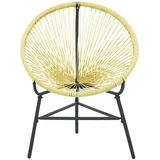 vidaXL Polyrattan Garten-Acapulco Stuhl 69 x 66 x 87 cm beige