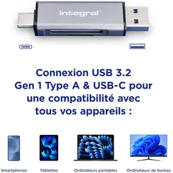 INTEGRAL Cardreader Duo USB 3.2 Type A und Type C (Angebot)