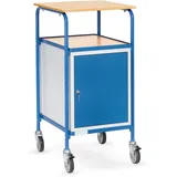 Fetra Fechtel Transportgeräte GmbH Rollpult Stahl 500 x 600 mm lichtgrau/blau 1 Ablageboden Tragkraft 100 kg