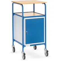 Fetra Fechtel Transportgeräte GmbH Rollpult Stahl 500 x 600 mm lichtgrau/blau 1 Ablageboden Tragkraft 100 kg