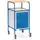 Fetra Fechtel Transportgeräte GmbH Rollpult Stahl 500 x 600 mm lichtgrau/blau 1 Ablageboden Tragkraft 100 kg