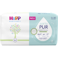 HiPP Babysanft Feuchttücher Soft und Pur 3x48 Stuck