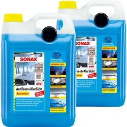 2x 5 Liter Sonax Antifrost+klarsicht Konzentrat Scheiben Frostschutz Citrusduft: Sonax: 03325050 (332505)