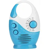 Wasserdichtes Duschradio (68 X 35 X 135 Mm), Tragbarer Am/fm-lautsprecher Mit Einstellbarer Lautstärke, Tragegriff, Batteriebetriebenes Mini-radio Für Bad, Küche Und Outdoor-aktivitäten