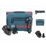 Bosch Professional GWB 12V-10 Akku Winkelbohrmaschine 12 V + 1x Akku 6,0 Ah + Ladegerät + L-Boxx