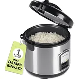 GOURMETmaxx Reiskocher silber 1,0 l
